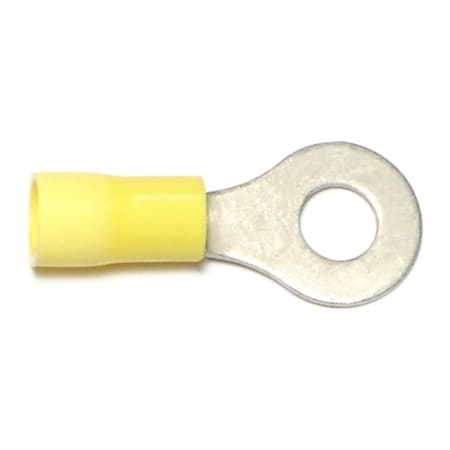 Midwest Fastener Ring Terminal, 10 AWG, Plastic Insulated, 15 PK 62681